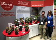 Show attendees couldn’t get enough of the new Kitchen Mini program from PanAmerican Seed. These tabletop tomatoes, sweet peppers and hot peppers are a new way consumers can enjoy vegetables – indoor our outside. Josh Kirschenbaum and Sonali Padhye talked to many guests in their display.